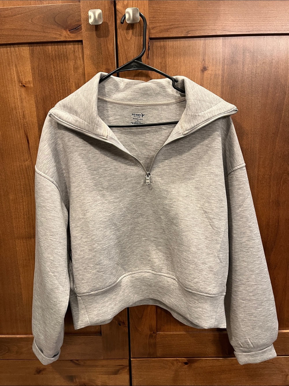 Light Gray Quarter-Zip Pullover